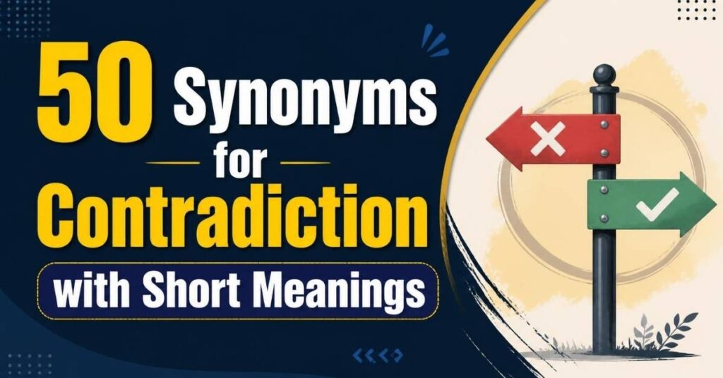 50 Synonyms for Contradiction with Short Meanings