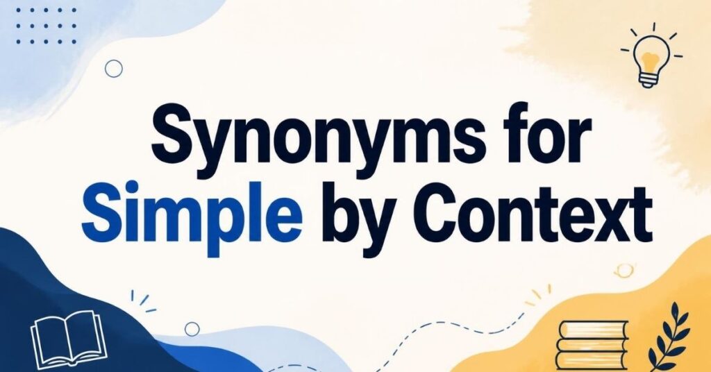 Synonyms for Simple by Context