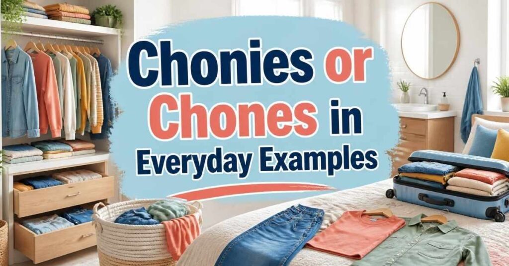 Chonies or Chones in Everyday Examples