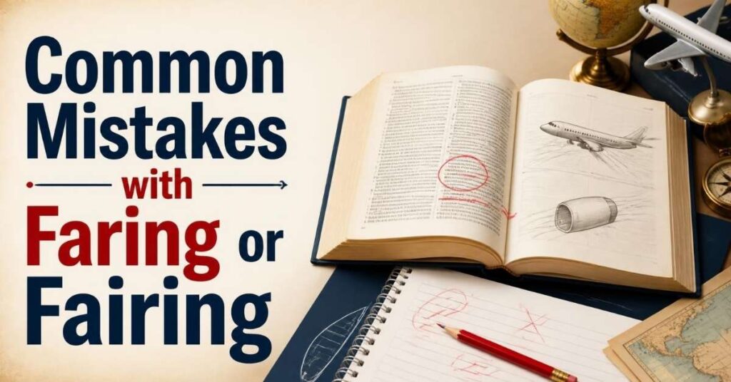 Common Mistakes with Faring or Fairing