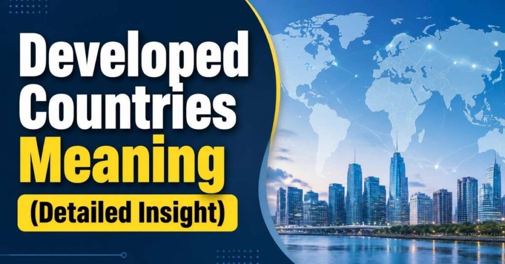 Developed Countries Meaning (Detailed Insight)