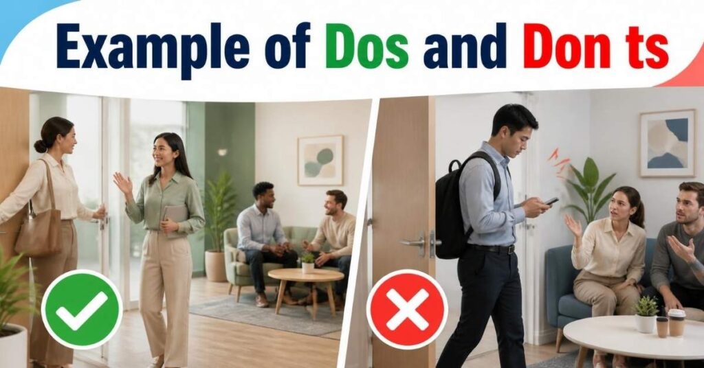 Example of Dos and Don ts