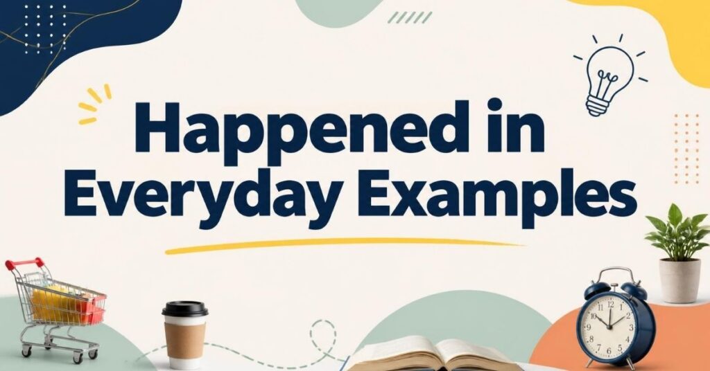 Happened in Everyday Examples