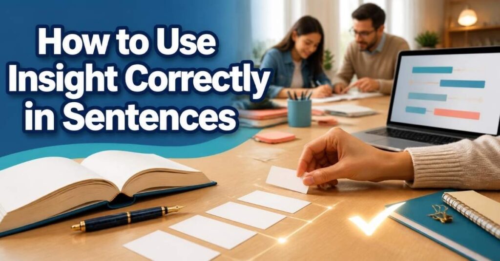 How to Use Insight Correctly in Sentences