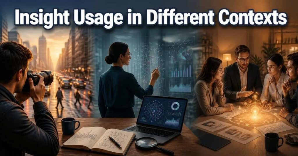 Insight Usage in Different Contexts