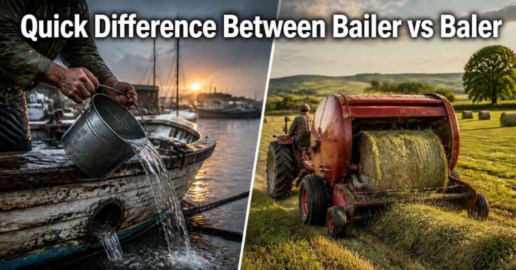 Quick Difference Between Bailer vs Baler