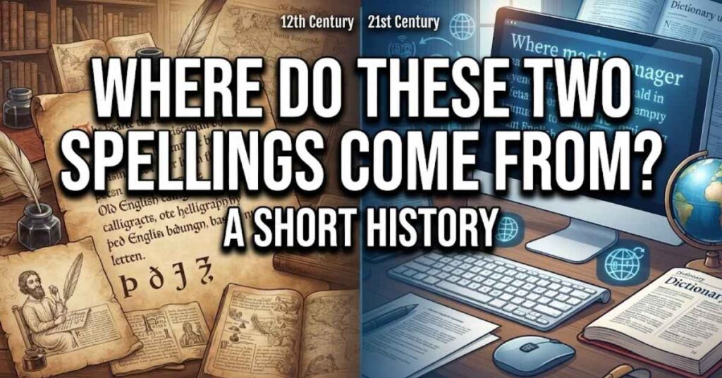 Where Do These Two Spellings Come From? A Short History